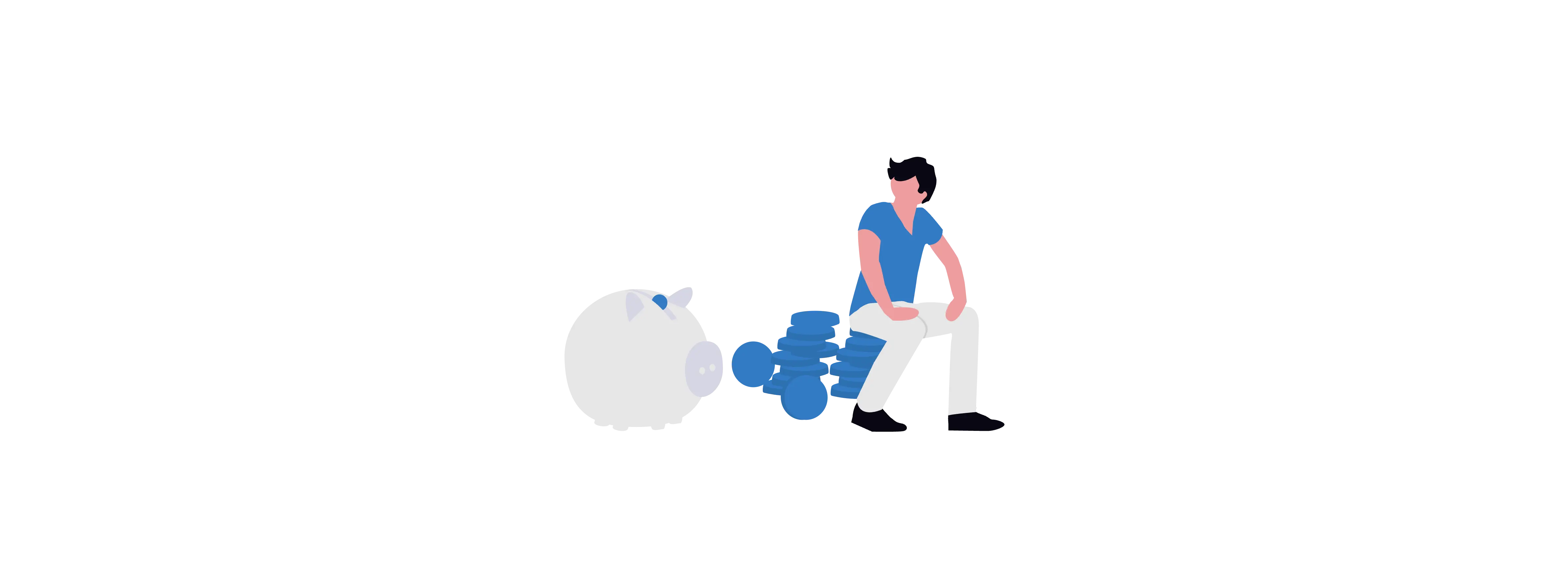 Illustration von Sparen
