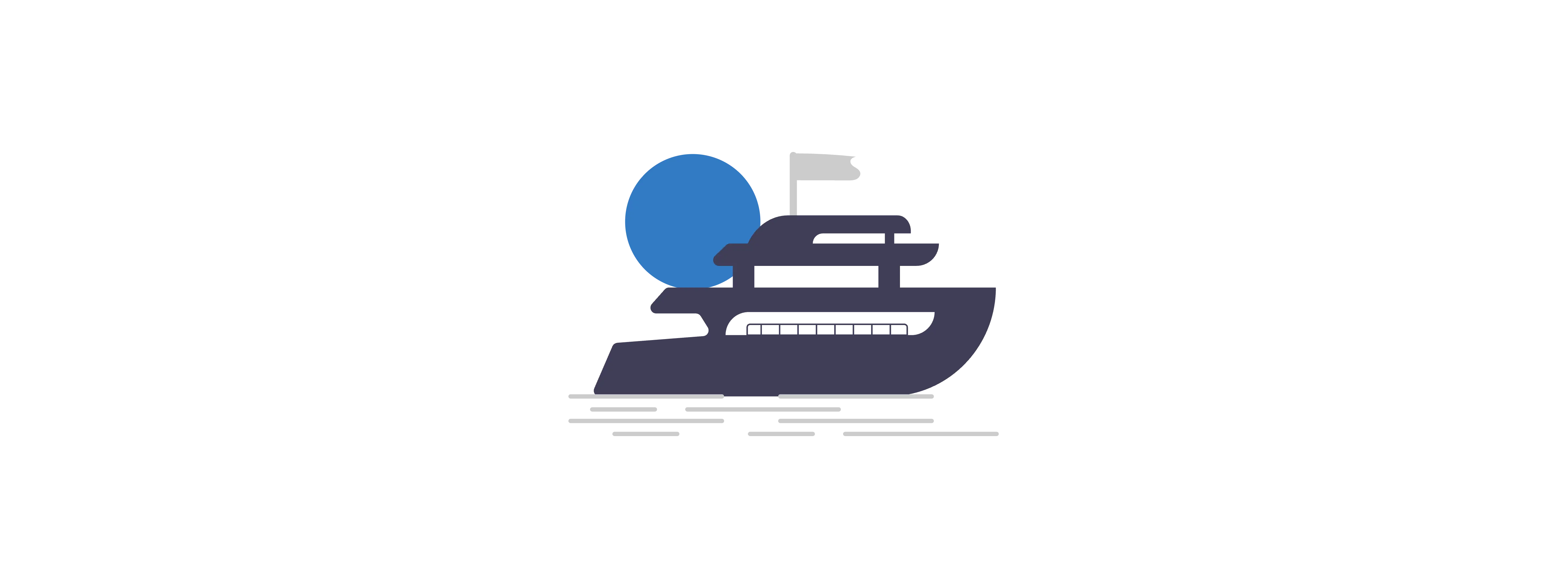 Illustration eines Kreuzfahrtschiffes